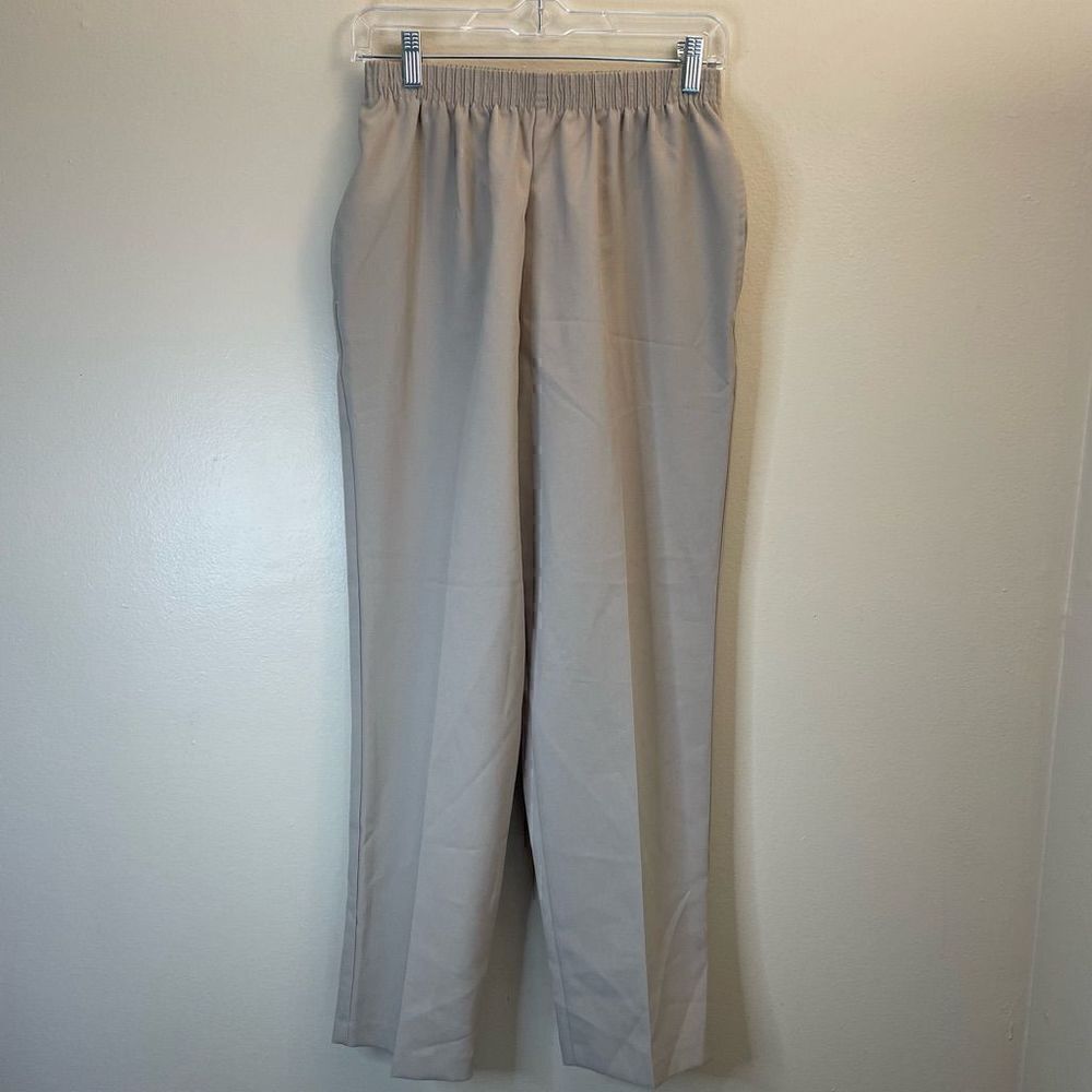Vintage Bonworth|Petite Small | elastic waistband| pockets| Straight leg